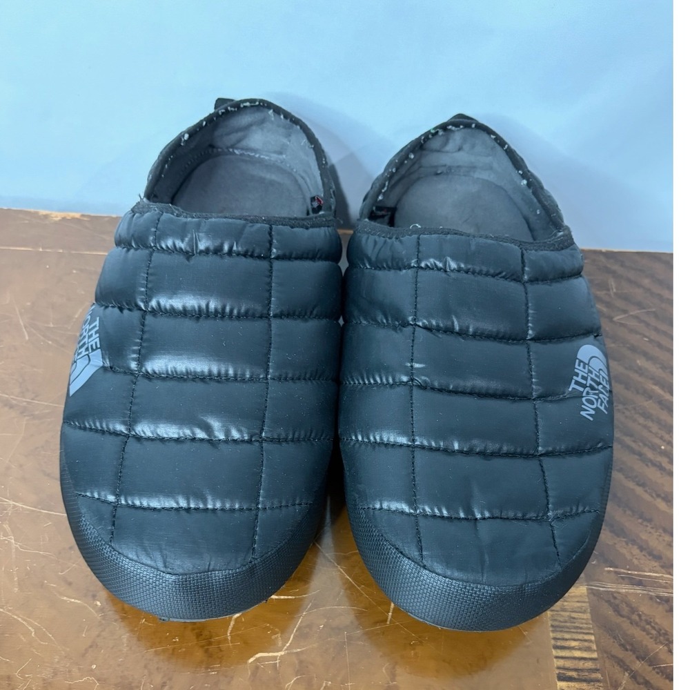 The North Face ThermoBall Traction Mule II Black Quilted Slippers Mens 10 Warm